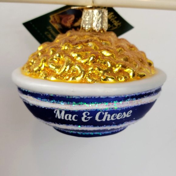 Mac and Cheese Glass Blown Ornaments Old World Christmas Set of Six Boxed - Picture 5 of 9